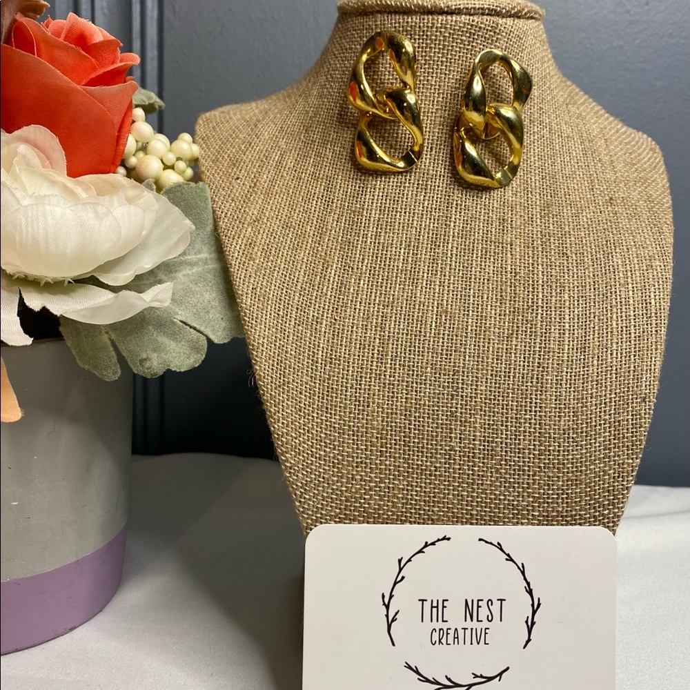 Vintage Drop Chain Earrings